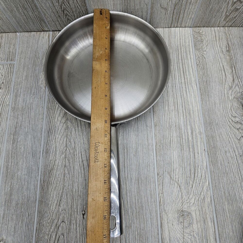 Revere Ware 10in Polished Ellipse Copper Disk Sauté Skillet Frying Pan SM 03k - Picture 7 of 10